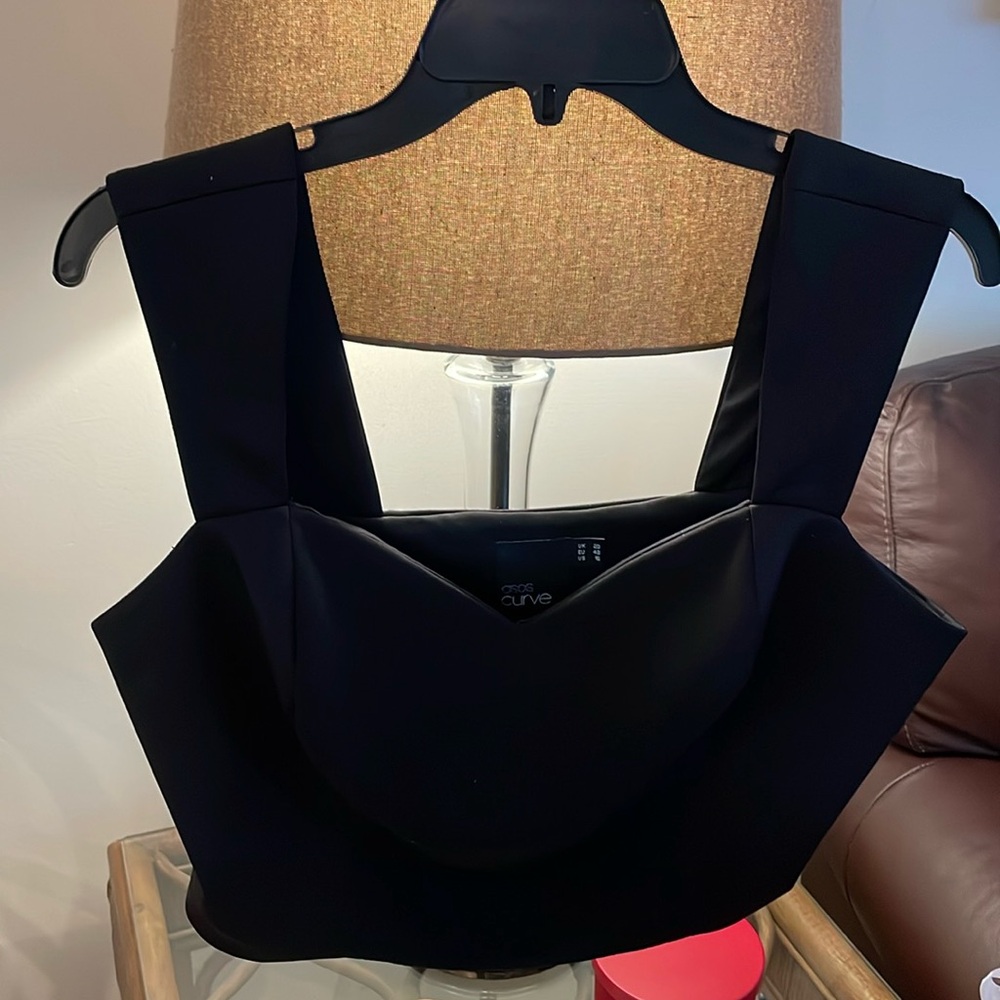 ASOS Black Crop Top Sleek and Stylish NWOT